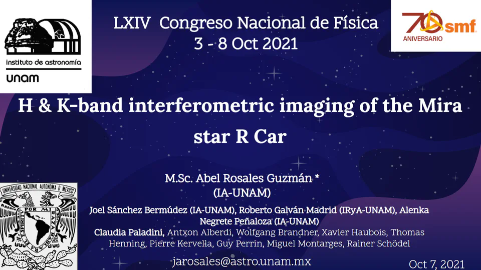 H & K-band interferometric imaging of the Mira star R Car