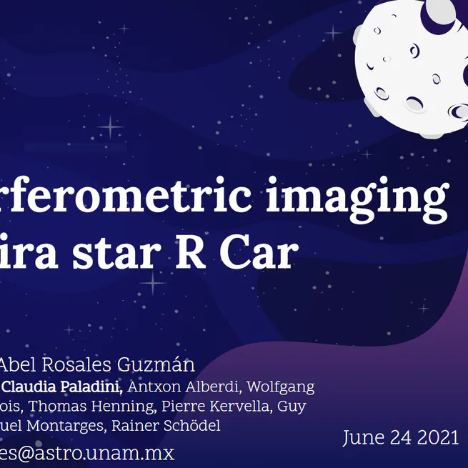 H, K-band interferometric imaging of the Mira star R Car